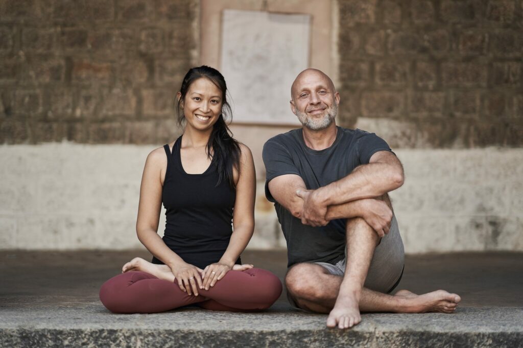 Cyril Lagel & Tran bui founders of Yoga Shala Thailand Ashtanga Koh Phangan